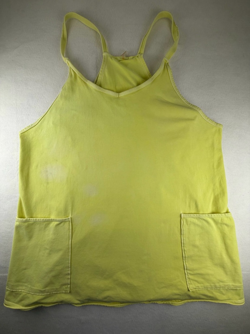 Free People Movement Hot Shot Mini Dress Lime L Athletic Pockets